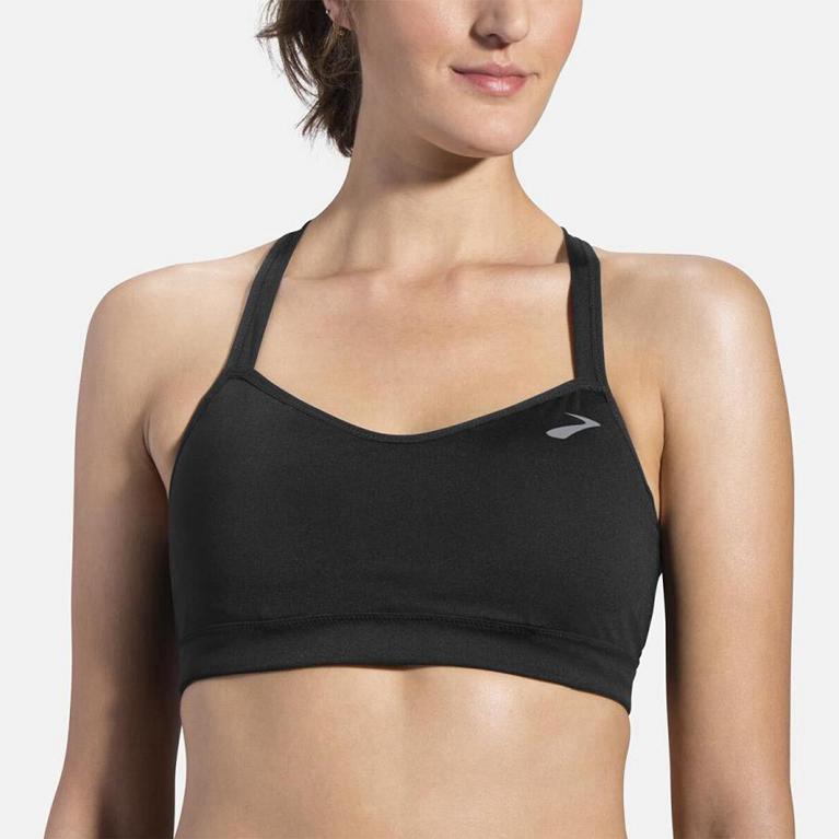 Brooks Uprise Crossback Women's Running Bra - Grey (68720-RJYU)